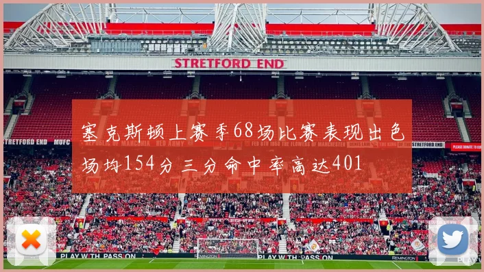 塞克斯顿上赛季68场比赛表现出色场均154分三分命中率高达401